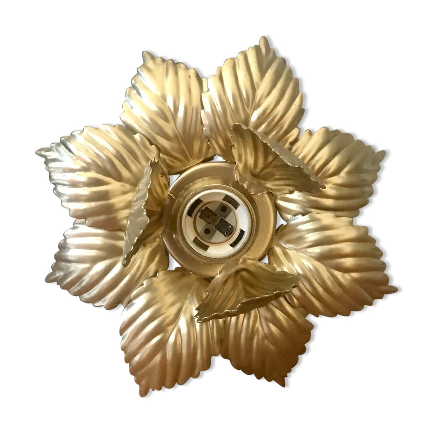 Golden flower applique