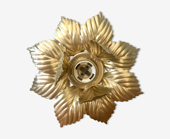 Applique fleur dorée