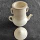 White teapot with filters old and complete p. Precious in Grigny