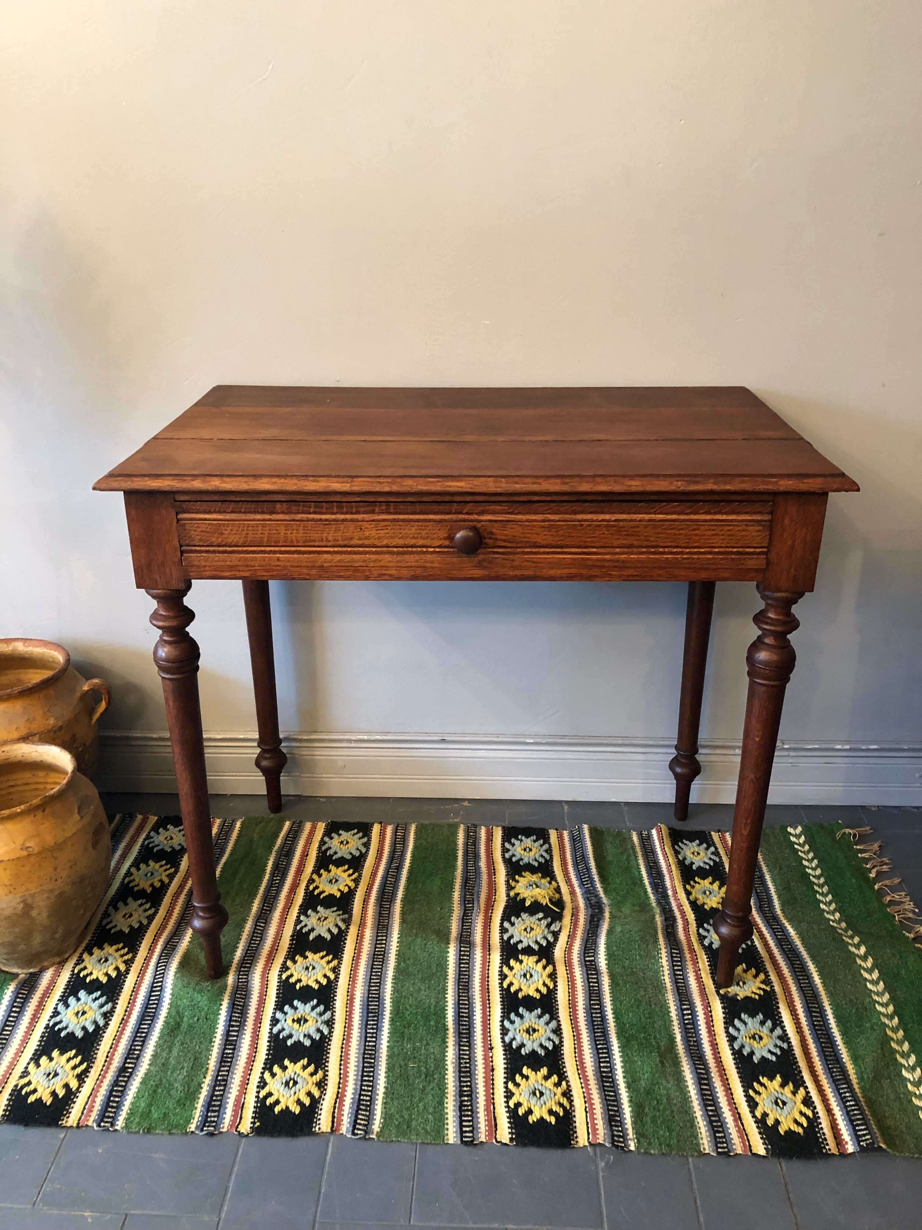 Side table in old wood