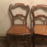Lot de 6 chaises anciennes en bois
