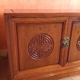 large eighties oriental sideboard