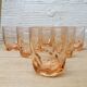Set 6 verres gobelets roses