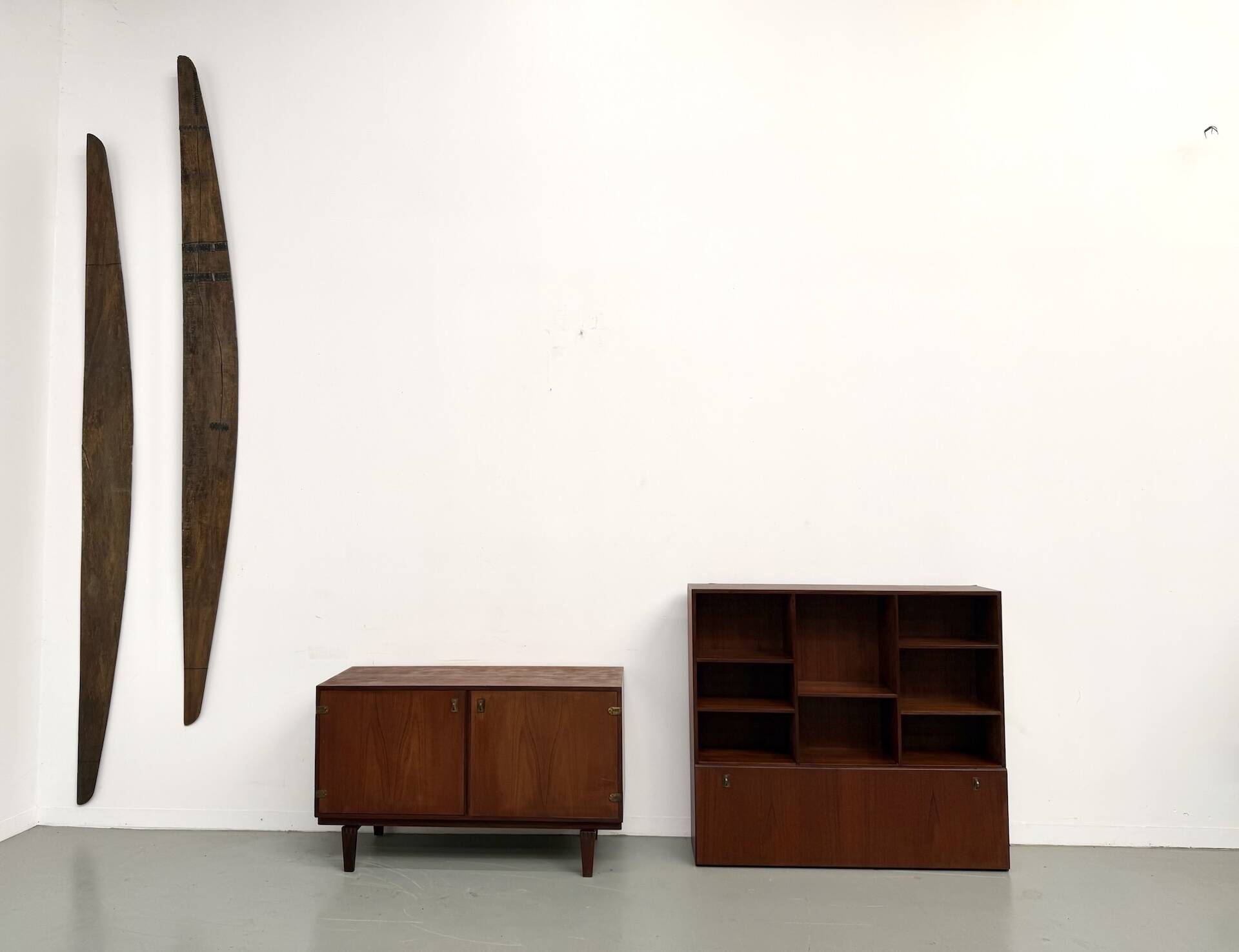 Teak and brass bookshelf designed by Peter Løvig Nielsen, CI.