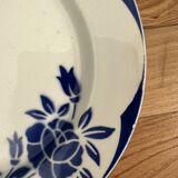 Assiettes à dessert dépareillées bleues