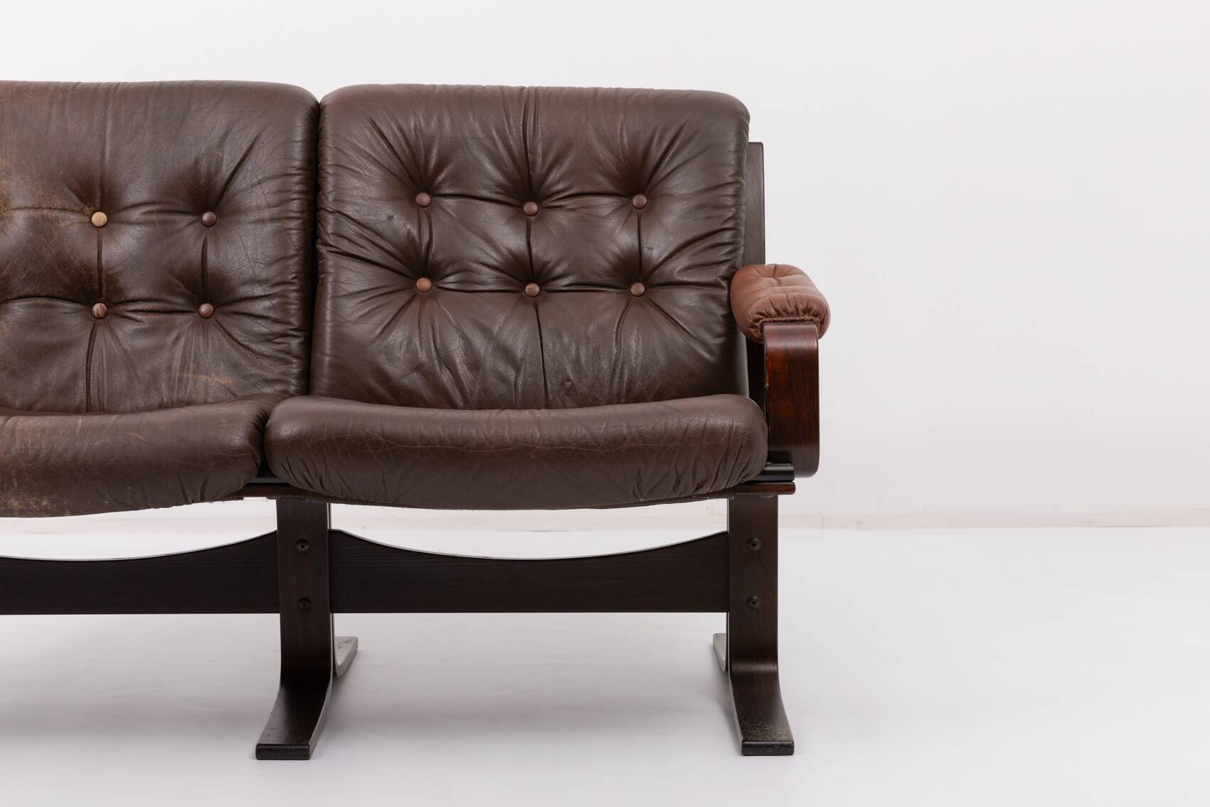 Canapé deux places vintage au design danois des années 1970