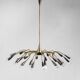 Lustre en laiton vintage des années 1950