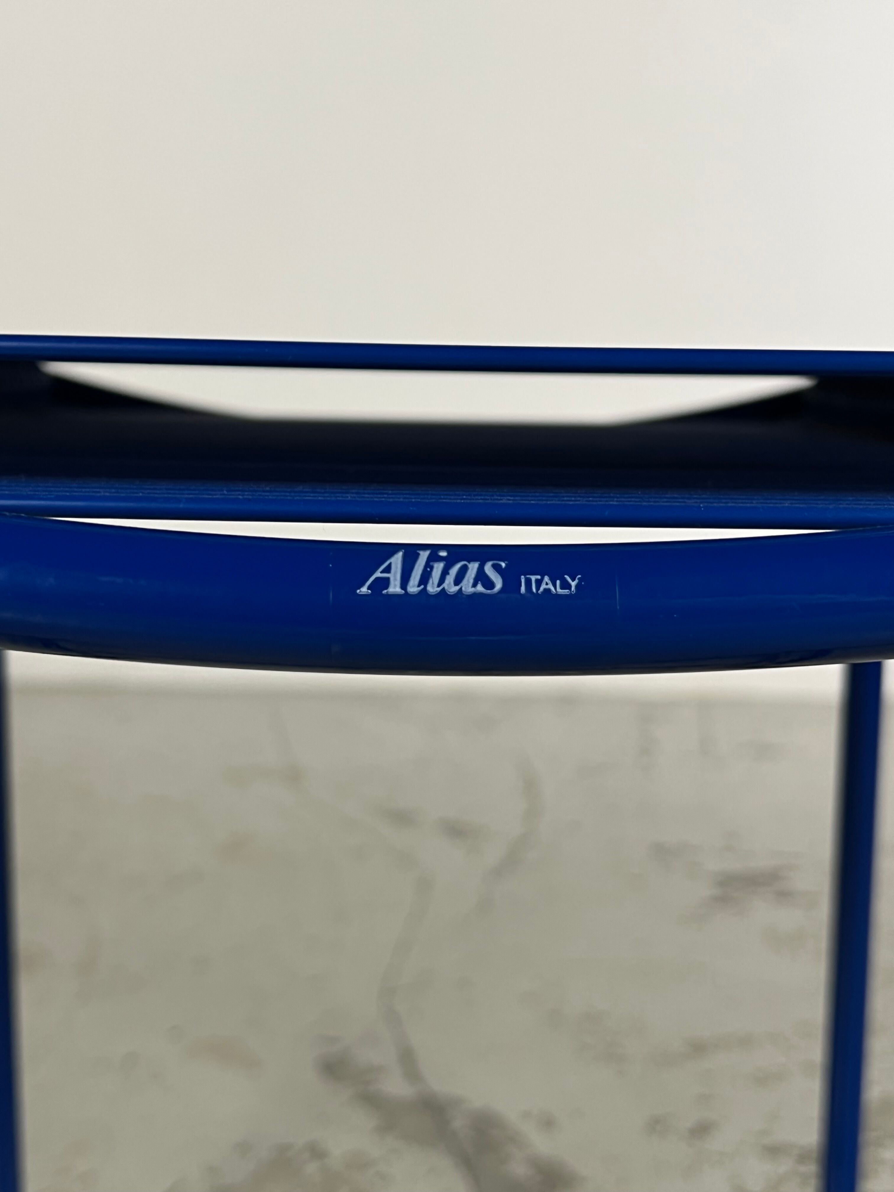 Set of 7 chairs Spaghetti 101 by Giandomenico Belotti for Alias 80s