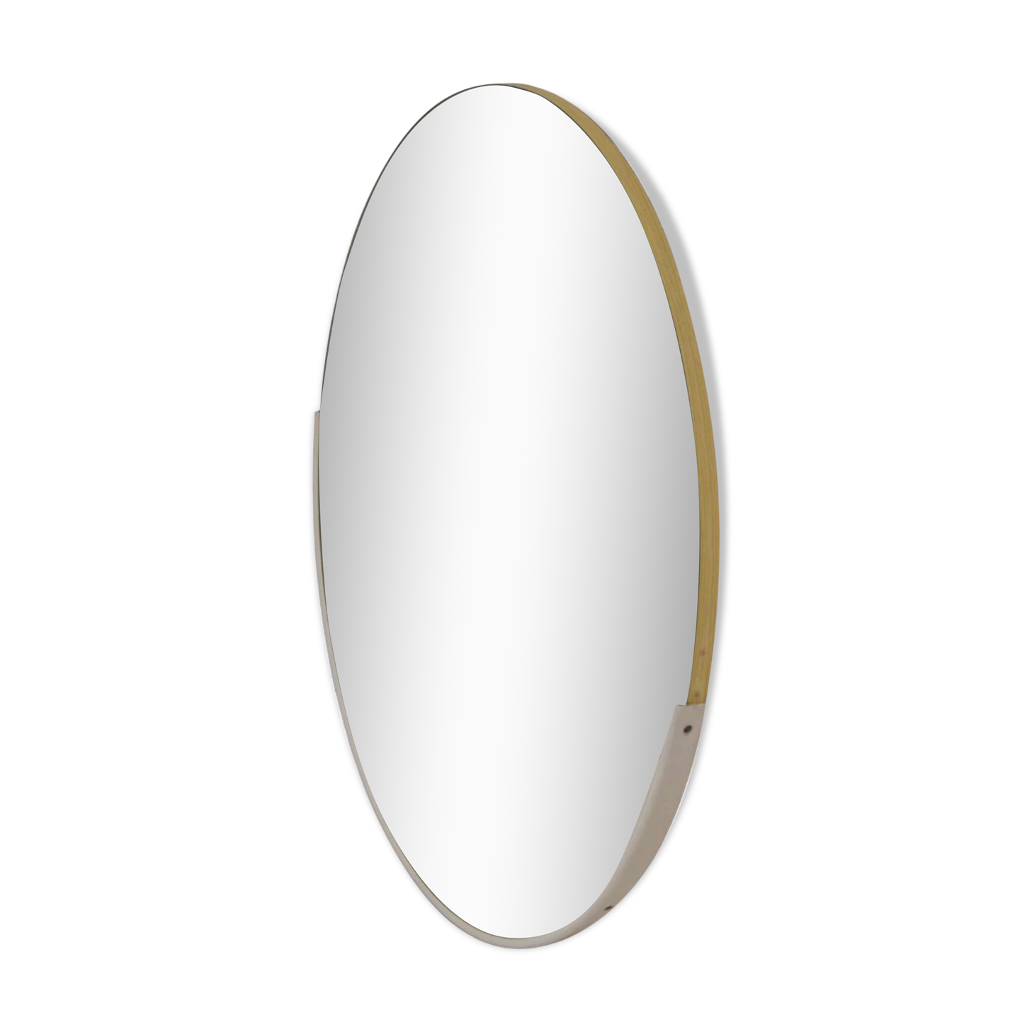 Mid-century Wall Round Mirror,1970's