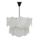 Frosted ice hanging lamp with 18 plastic discs