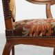 Louis XV Style Carved Walnut Armchair with Needlepoint Upholstery, France