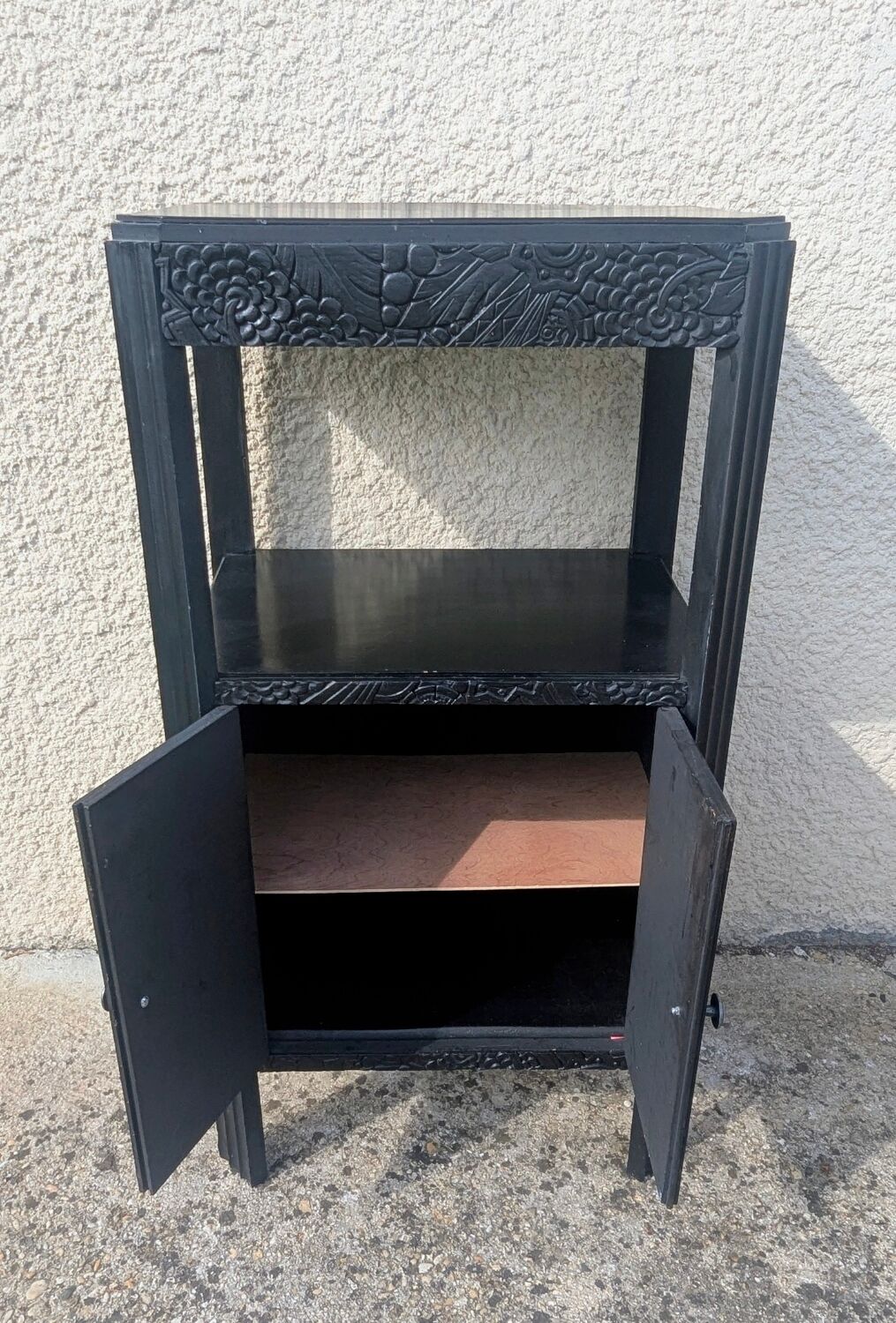 Art Deco Entrance Console Side Table Storage 20s 30s Patina