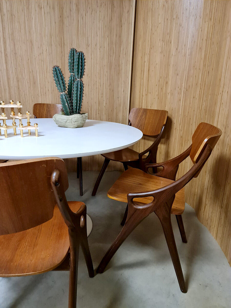 Vintage Danish design dining chairs