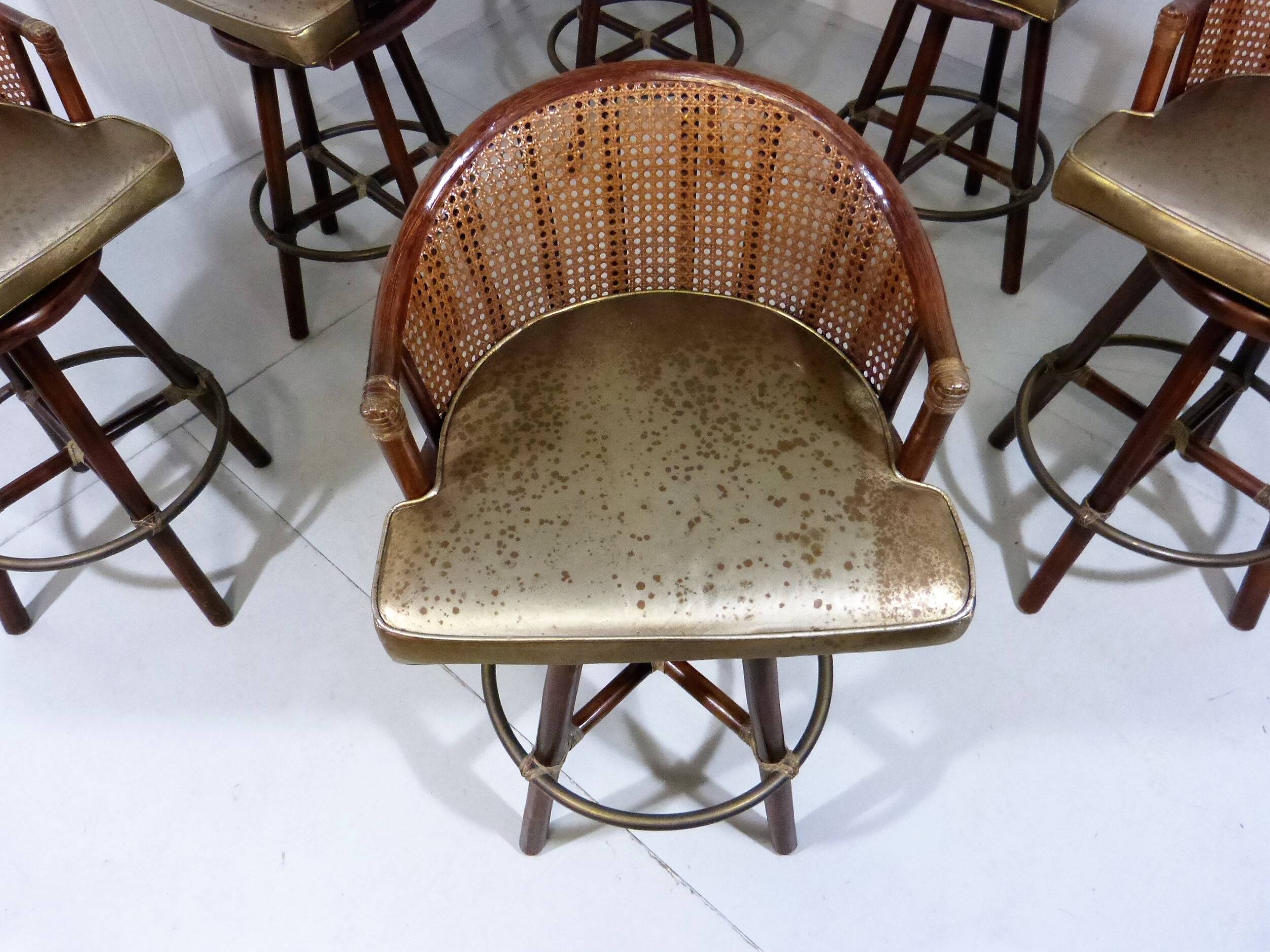 Elinor McGuire bar stools Hans Kaufeld 1960s
