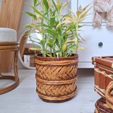 Cache pot en osier