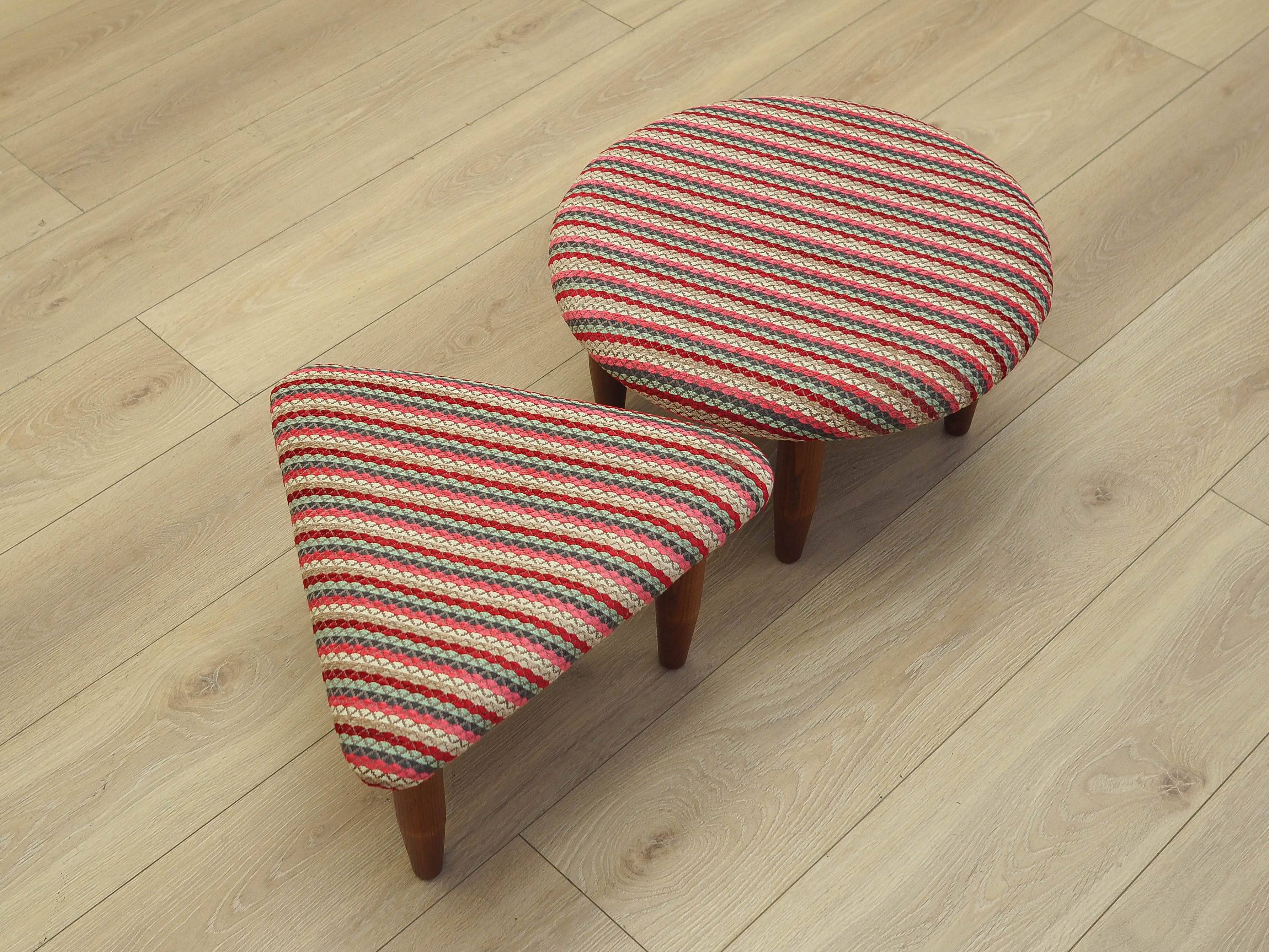 Set of two footstools, Danish design, 1990s, production: Denmark