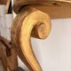 Console Demi Lune Gold Wood White Carrara Marble Louis XVI Classic Style