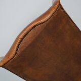Vintage Dutch Cognac Colored Leather Club Chair