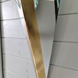 Large pair of triangular wall sconces, J.T. Kalmar, 1970-80.