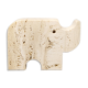 Travertine rhinoceros sculpture 1970