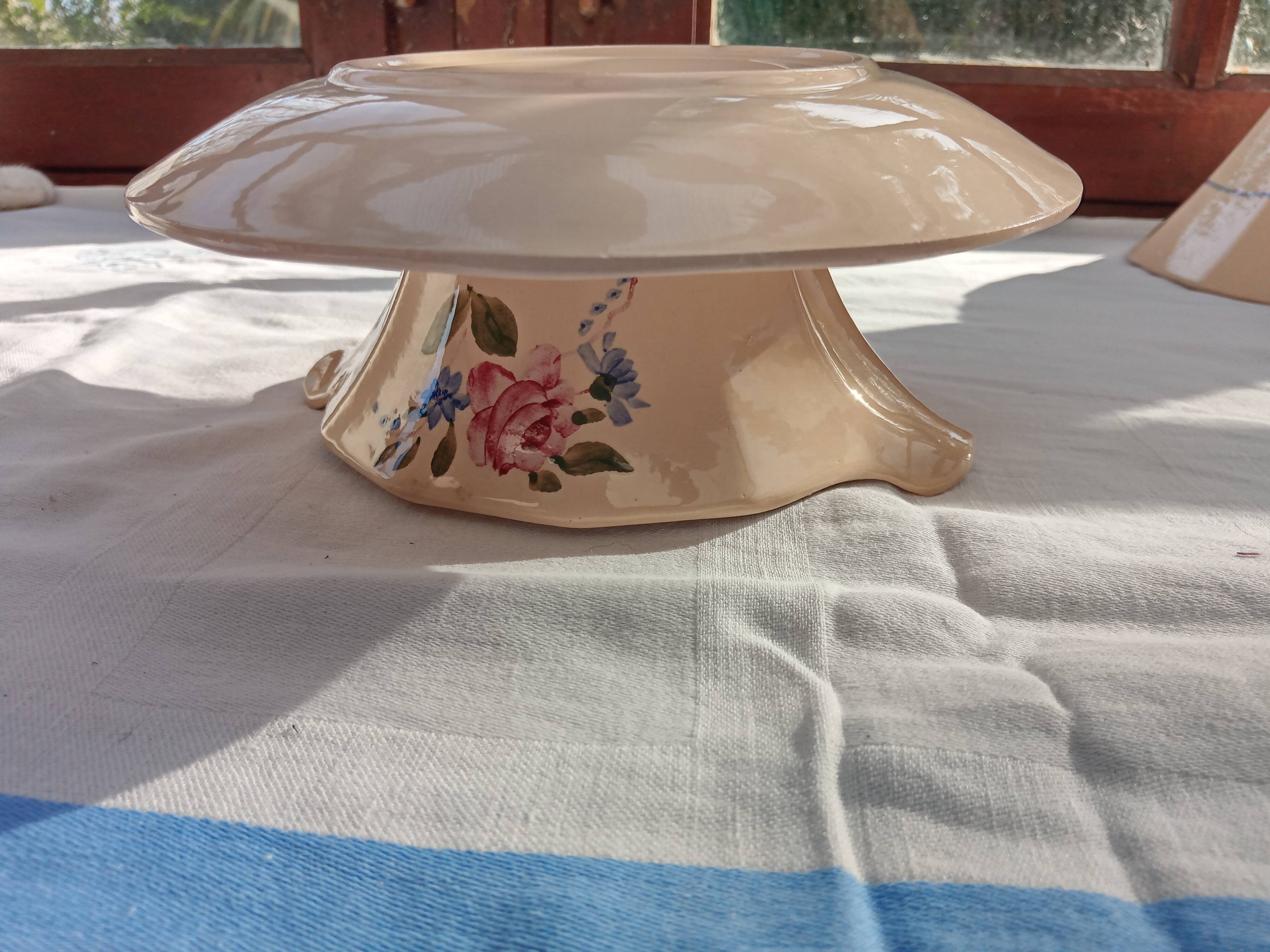 Ensemble de 3 plats et saucière Digoin
