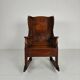 Antique lambing chair / rocking chair – ca. 1800, oak