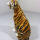 Tigre de terre cuite vintage, Italie des années 1960