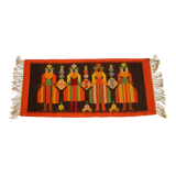 1960s Small Polish Wool Rug 132x51cm