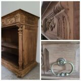 Old counter furniture trade furniture console central island raw wood storage sideboard