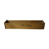 Rectangular old wooden box