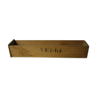 Rectangular old wooden box