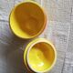 Apple-shaped box pot with ceramic foil