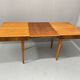 Table à manger réglable en noyer par Setona, années 1950, Tchécoslovaquie