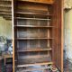 Antique Louis-Philippe wardrobe in walnut burl