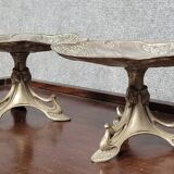 Pair of gilt bronze bowls or cups, Art Nouveau period, circa 1900