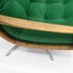 Original rotate armchair, Scandinavian icon, 1960s, quality green velvet
