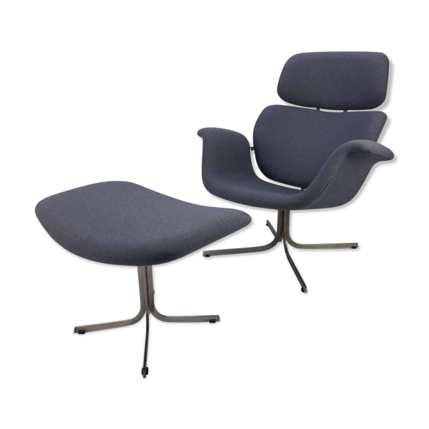 Tulip Chair with Ottoman by Pierre Paulin for Artifort 1960