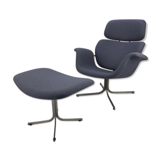 Tulip Chair with Ottoman by Pierre Paulin for Artifort 1960