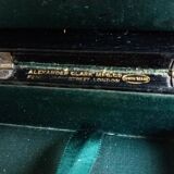 Victorian English box/box with solid silver corners