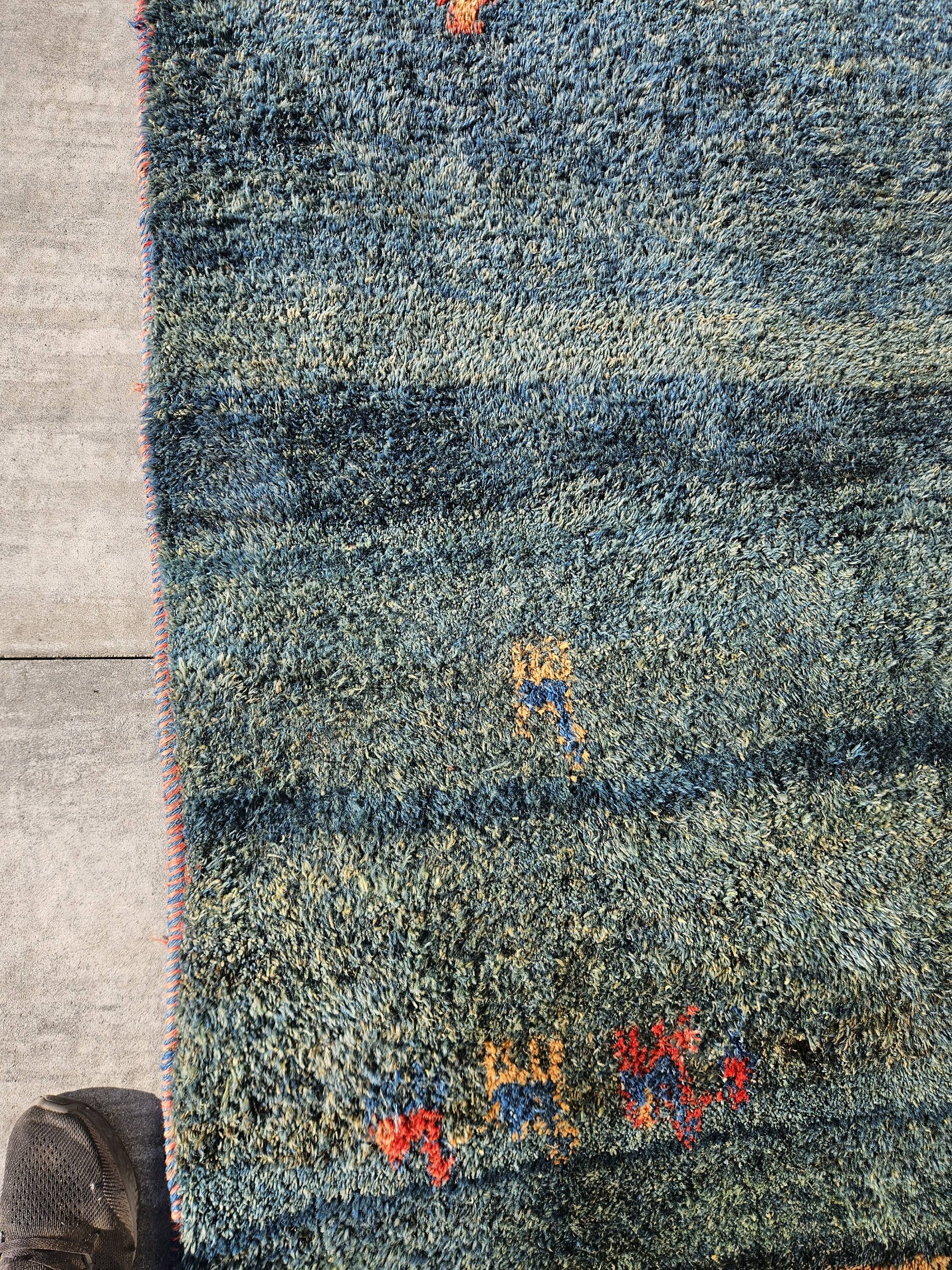 Tapis Gabbeh, Népal, laine, 290cm x 193cm