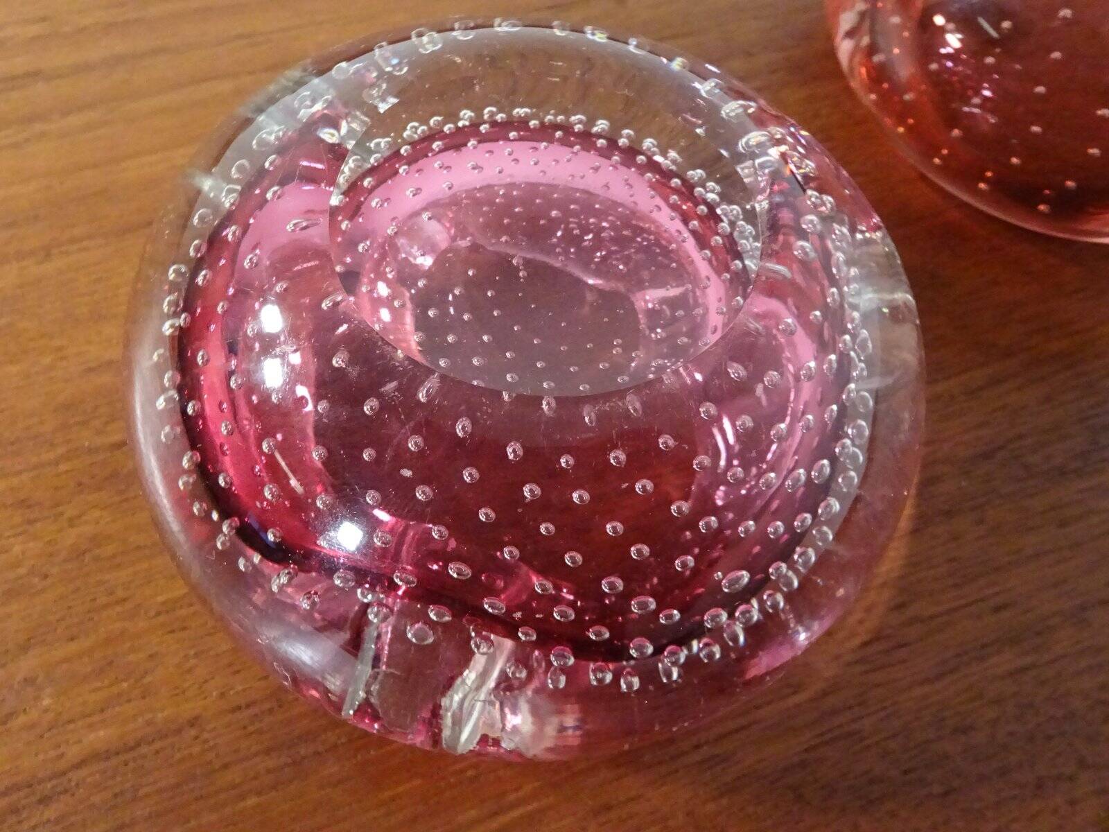 Italian Murano Glass Ashtrays, 1960s, Set of 2