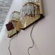 Pair of Murano glass wall lights by Lumica 1970s