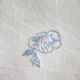 Large tablecloth and 12 embroidered napkins "pastel bouquets" - Cotton - 240x170 cm