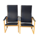 Paire de fauteuils Artza Noirs par Simo Heikkila