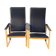 Paire de fauteuils Artza Noirs par Simo Heikkila