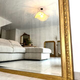 Antique mirror with 19th century pediment