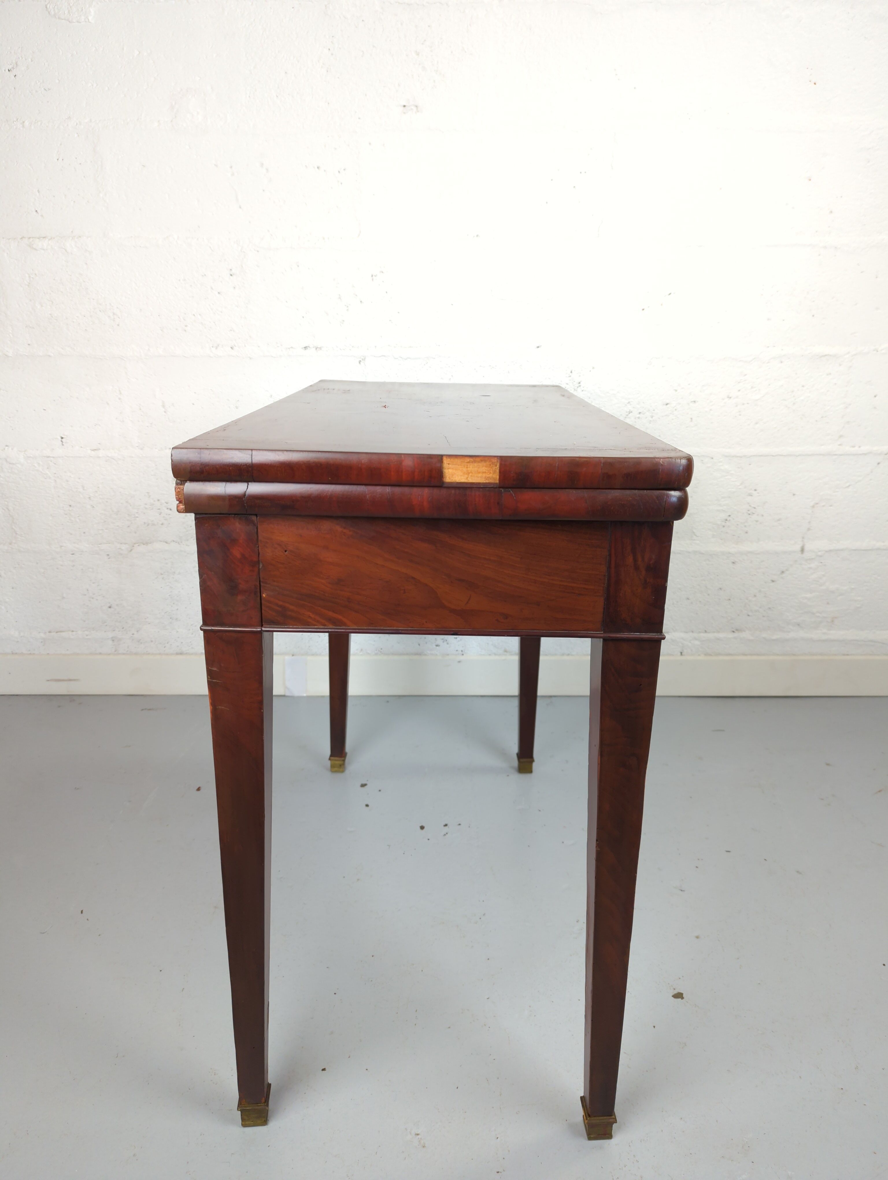 Game table wallet mahogany veneer era empire