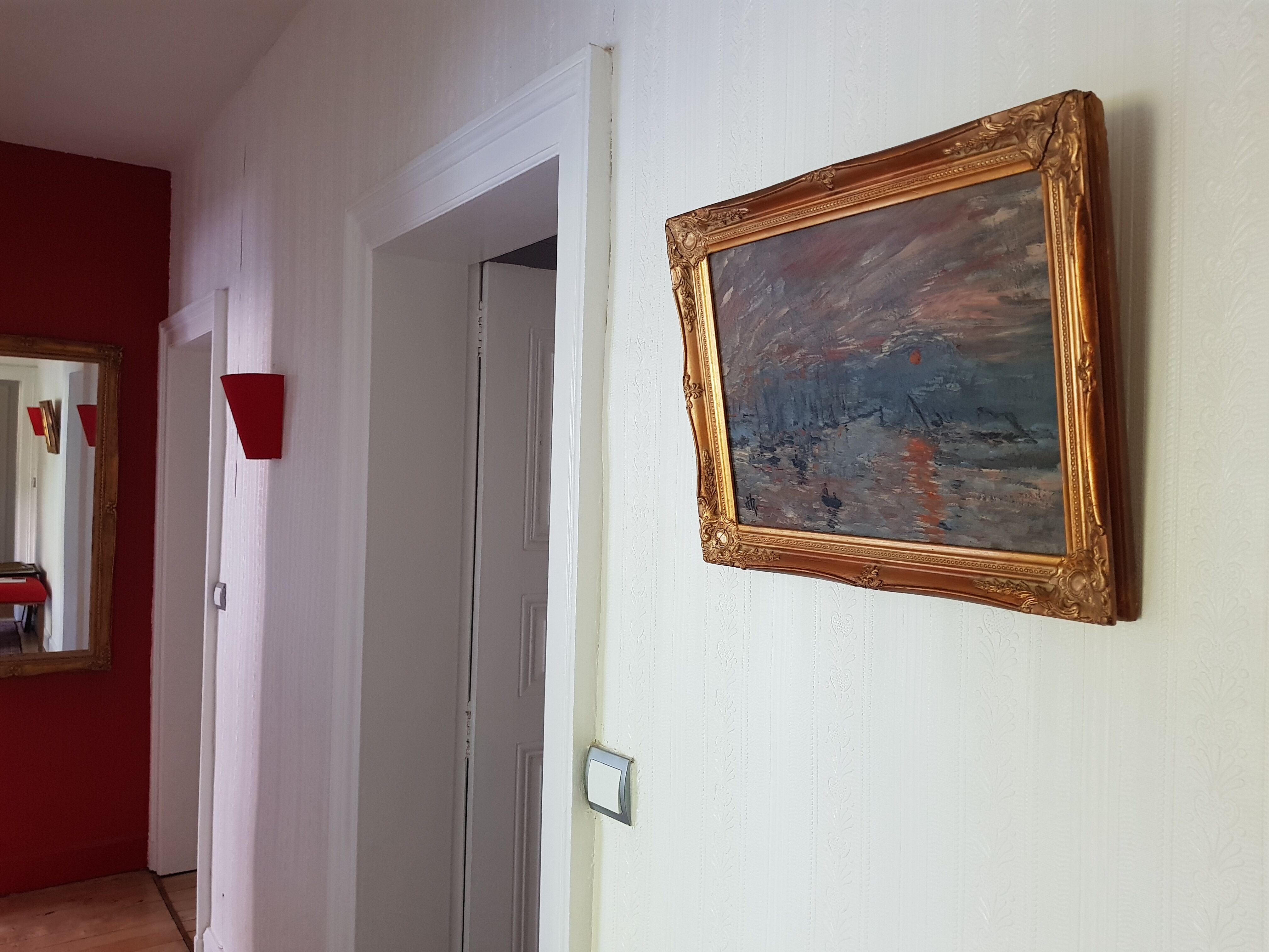 Oil painting - reproduction of Monet's Impression, rising sun