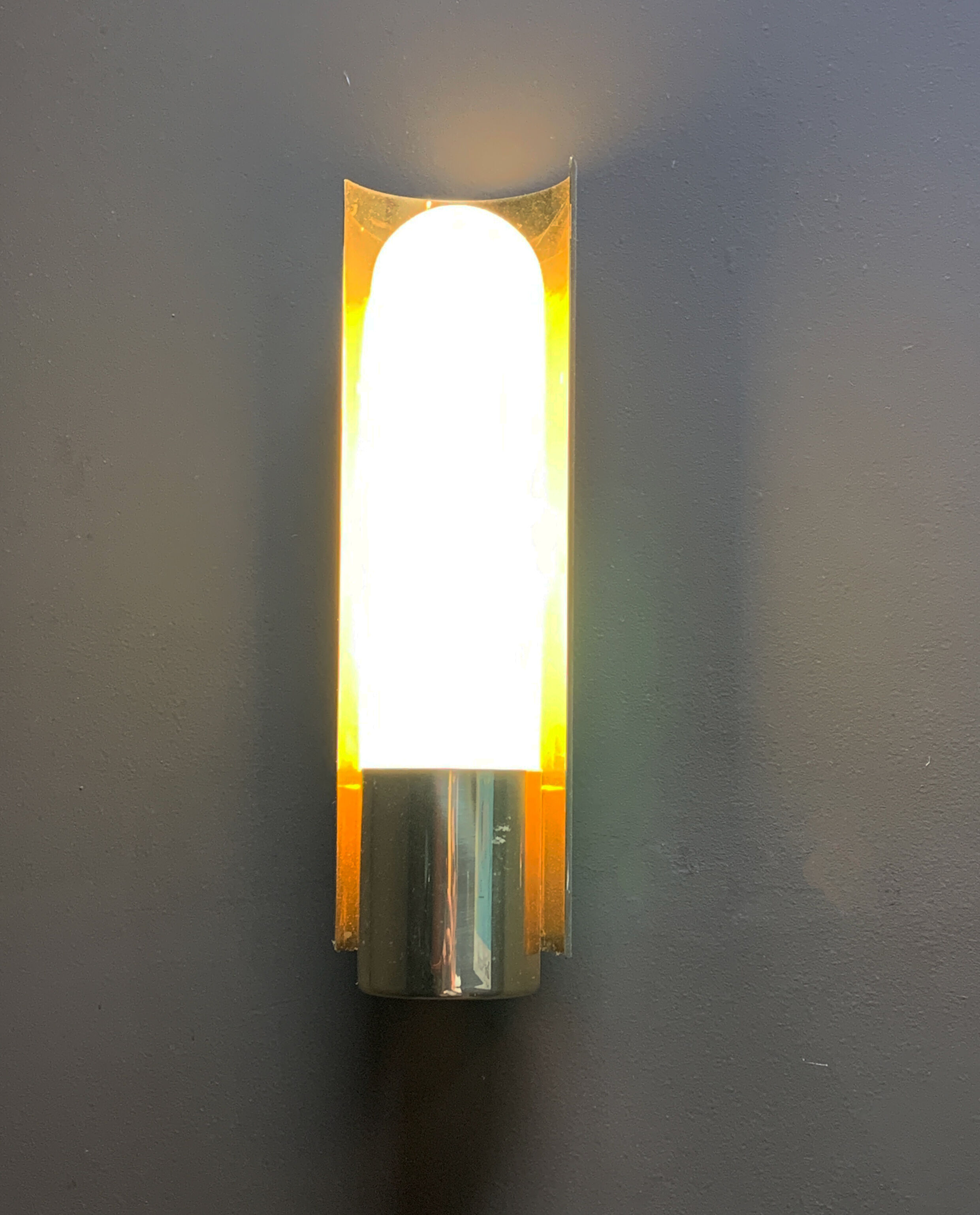 Wall lamp by Glashütte Limburg, 1980s
