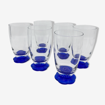 6 murano glass cups